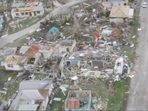The Island of Barbuda was left uninhabitable by Hurricane Irma The Island of Barbuda was left uninhabitable by Hurricane Irma